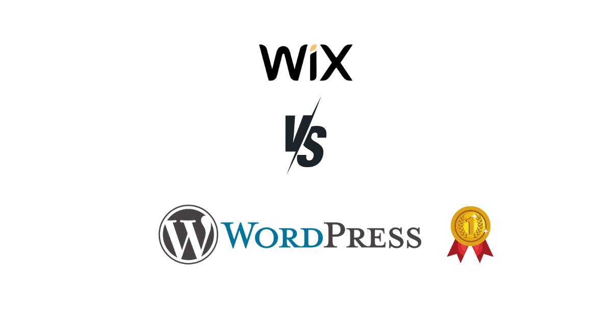 Wix vs WordPress comparison graphic featuring logos of Wix and WordPress, emphasizing the transition from Wix to WordPress for enhanced website capabilities.